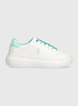 U.S. Polo Assn. sneakers pentru copii HELIS013A culoarea turcoaz