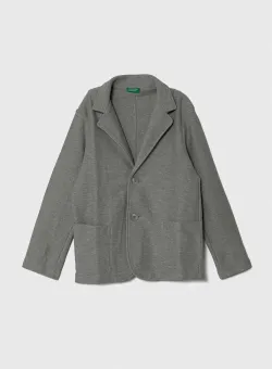 United Colors of Benetton sacou copii culoarea gri