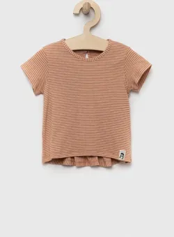 United Colors of Benetton tricou bebe culoarea bej
