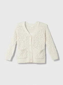 Abercrombie & Fitch cardigan copii culoarea bej