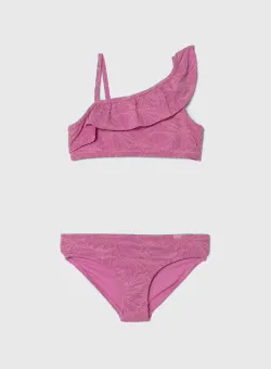 Abercrombie & Fitch costum de baie pentru copii din două piese culoarea roz