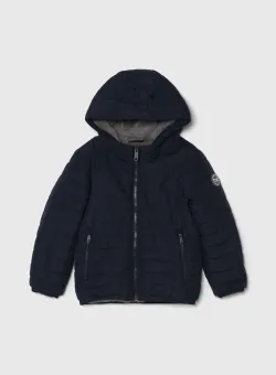 Abercrombie & Fitch geaca copii culoarea albastru marin