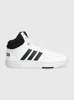 adidas Originals sneakers pentru copii HOOPS 3.0 MID K culoarea alb