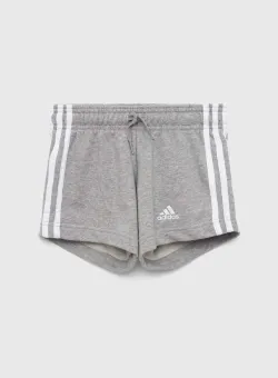Adidas pantaloni scurti copii G 3S culoarea gri, melanj, talie reglabila
