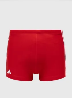 adidas Performance costum de baie 3 Stripes culoarea roșu HT2075