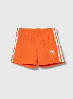 adidas Performance pantaloni scurti de baie copii culoarea portocaliu