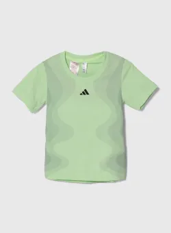 adidas Performance tricou copii culoarea verde, cu imprimeu