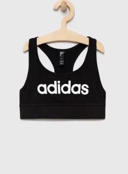 Adidas sutien sport fete G LIN CR culoarea negru