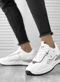 Adidasi barbati albi 721 N4-4