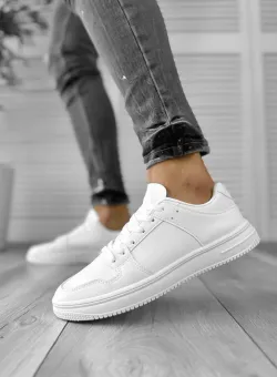 Adidasi barbati casual albi B205 N12-1