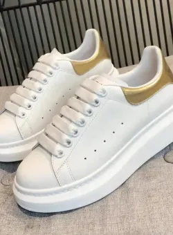 Adidasi barbati casual albi cu auriu VIP ZR A2906 T53-3