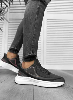 Adidasi barbati din panza gri A200