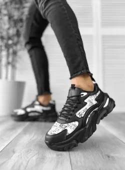 Adidasi barbati negri cu alb 260 T2-3