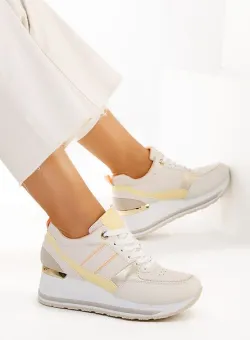 Adidasi cu platforma Torme bej