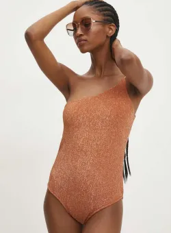 Answear Lab costum de baie dintr-o bucată culoarea portocaliu, cupa usor rigidizata