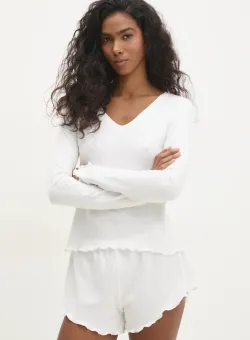 Answear Lab pijamale de bumbac culoarea bej, bumbac