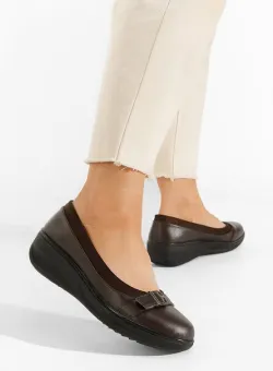 Balerini cu platforma Rolina maro