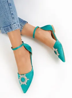 Balerini eleganti Laidia verzi