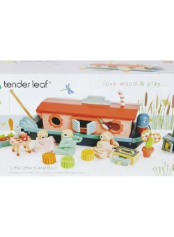 Barca familiei de vidre din lemn premium, Tender Leaf Toys
