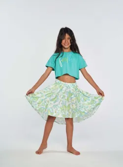 Birba&Trybeyond tricou copii culoarea turcoaz