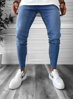 Blugi barbati conici albastri 698 M3-3.2