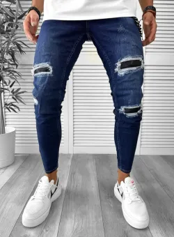 Blugi barbati conici albastri GM484 M3-2.2