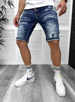 Blugi barbati scurti conici albastri 5714 D4-2.3