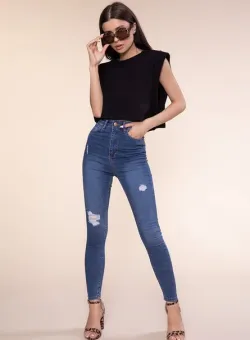 Blugi dama Misty Albastri