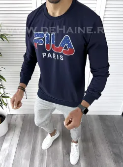 Bluza barbati slim fit bleumarin B9640 D5-2.2