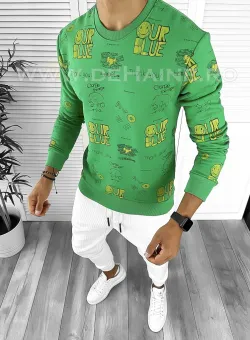 Bluza barbati verde slim fit K208 33-4