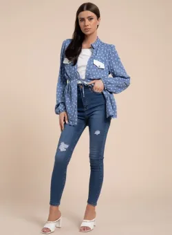 Bluza dama Nicollette Albastra