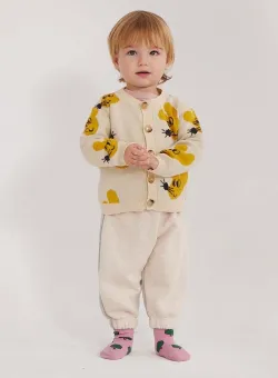 Bobo Choses cardigan din bumbac pentru bebeluși culoarea bej