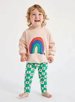 Bobo Choses hanorac de bumbac pentru bebelusi culoarea roz, cu imprimeu