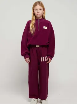 Bobo Choses pantaloni de trening pentru copii culoarea violet, cu imprimeu