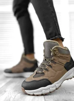 Bocanci barbati imblaniti maro M2204 T52-2