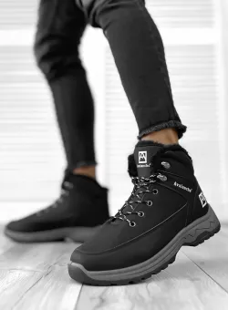 Bocanci barbati imblaniti negri C632 T53-1