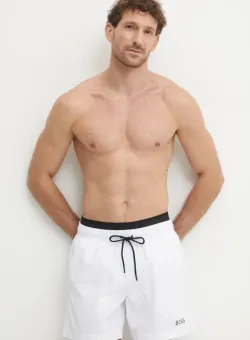 BOSS pantaloni scurți de baie culoarea alb, 50515294