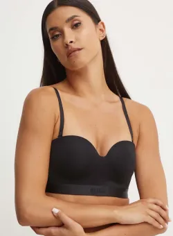 BOSS sutien culoarea negru, neted, 50520415