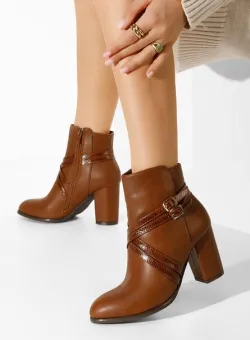 Botine elegante Caidesa camel