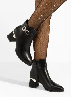 Botine elegante Margie negre