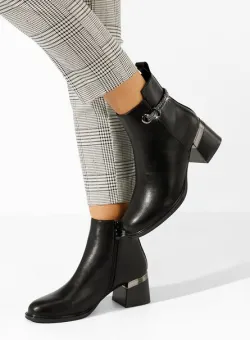 Botine elegante Preciousa negre