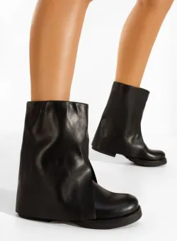 Botine fara toc Jamilena negre