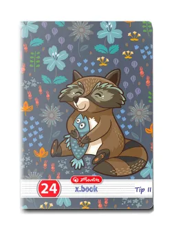 Caiet Tip 2 Herlitz, A5, 24 file, Cute Animals Premium