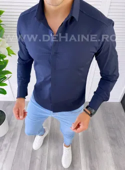 Camasa barbati bleumarin slim fit B2144 V5 e