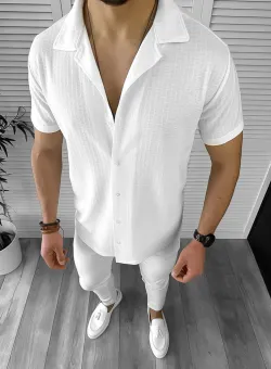 Camasa barbati casual alba 12487 N8-4.2