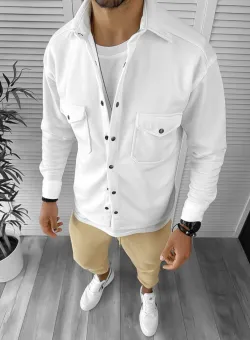 Camasa barbati casual alba 12910 127