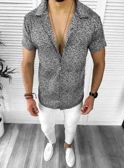 Camasa barbati casual gri 12517 39-1.2