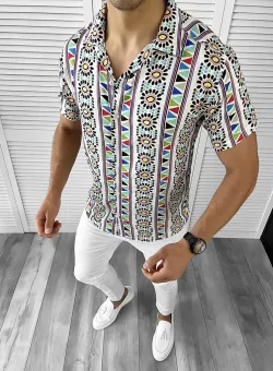 Camasa barbati PREMIUM cu imprimeu 11742 O4-1.2