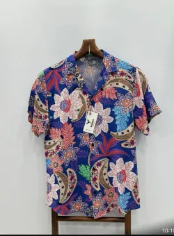 Camasa barbati PREMIUM maneca scusta cu imprimeu 11890