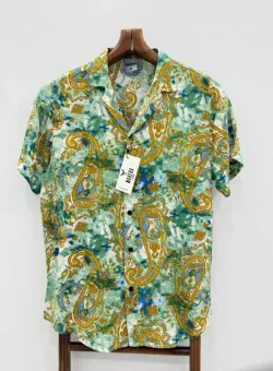 Camasa barbati PREMIUM maneca scusta cu imprimeu 11895